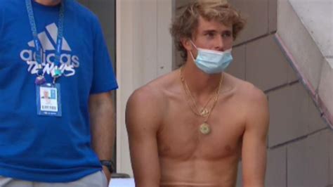 US Open tennis: Shirtless Alexander Zverev sparks .